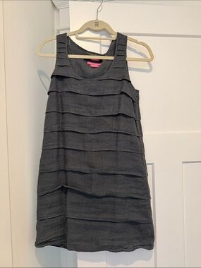 Island Company Charcoal Layered Sleeveless Dress